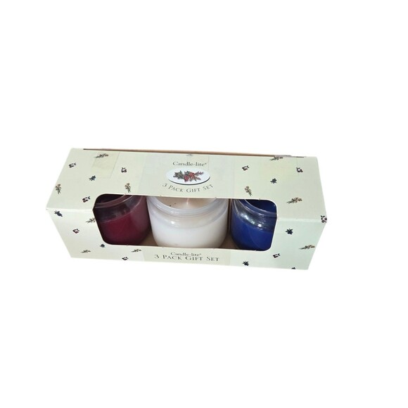 Candle Collection Gift Set Candles Candle-lite Vanilla Blueberry Black Cherry - Picture 3 of 6